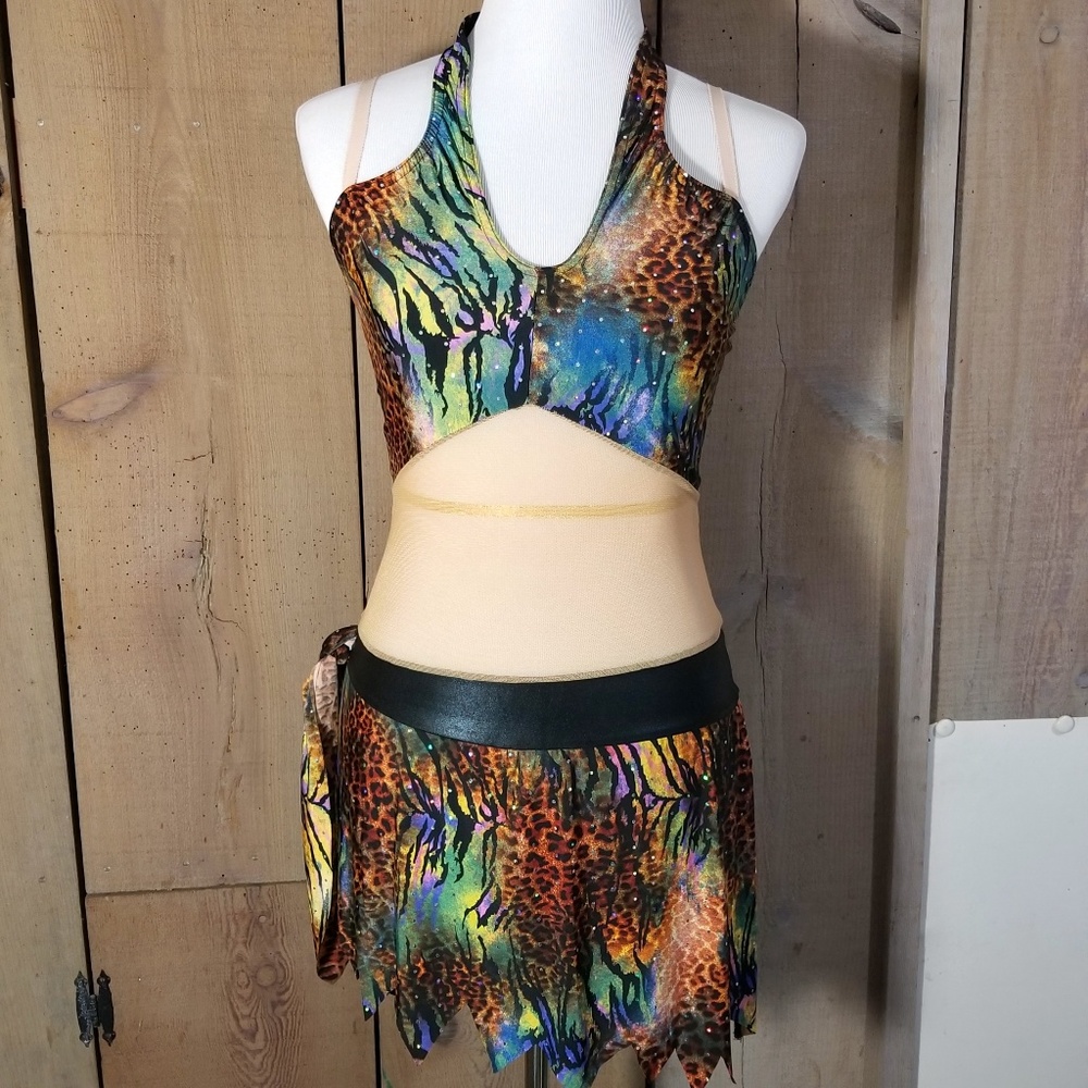 Dance Costume Phoenix #7555 Animalistic Adult Med